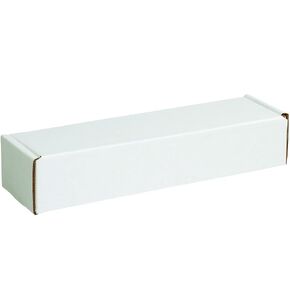 Aviditi White Corrugated Cardboard Mailing Boxes, 24" x 2" x 2", Pack of 50, Crush-Proof, for Shipping, Mailing and Storing