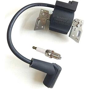 PARTSRUN High Performance 593872 799582 Smart Ignition Coil + Spark Plug for Briggs & Stratton 08P502 09P602 09P702 Armature Magneto Lawn Mower Engines,ZF384-DHHS