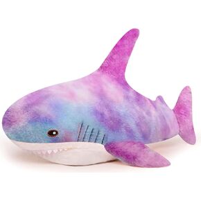 39.4 inch Shark Giant Stuffed Animal Toy, Wildlife, Soft Polyester Fabric, Beautiful Shark Markings, Handcrafted Kids Huggable Pillow for Pretend Play, Travel, Nap Time
