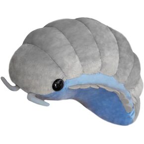 15.7inch Likelike Insect Plush Toys Pill Bug Stuffed Soft Animals Pillow Back Cushion Cute Insect Doll Kids Toys Girls Boys Gift -Grey