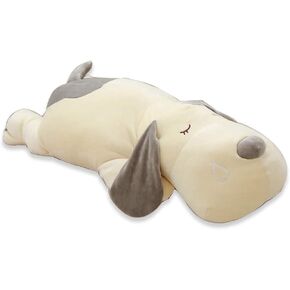 Sleep dog Plush Hugging Pillow, Very Soft Puppy Stuffed Animals Toy Gifts Gray 20 inch