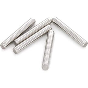 15pcs 6mm x 40mm 304 Stainless Steel Cylinder Slightly,Dowel Pin，Wood Bunk Bed Dowel ，Pins Shelf Pegs.
