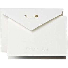 Crane & Co. Diaper Pin Thank You Note (CT1337), Pack of 10