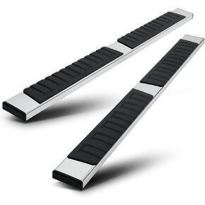 M-AUTO 6" Running Boards Side Steps Replacement for 2019 2020 2021 2022 Chevrolet Silverado GMC Sierra 1500, 2020 2021 2022 Silverado Sierra 2500HD 3500HD Crew Cab Bar Step, Chrome