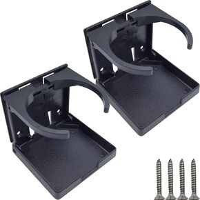 2PCS Cup Holder Folding Drink Holders Car Cup Holder for Caravan Trucks Car RVs Vans Marine Boat Home Office