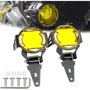Motorcycle Light Cover Compatible with R1200GS Adventure F800GS Adventure R1250GS Fog Lamp Cover Protector for Motorcycle Orange- Pack of 2