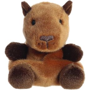Aurora® Adorable Palm Pals™ Sid Capybara™ Stuffed Animal - Pocket-Sized Play - Collectable Fun - Brown 5 Inches
