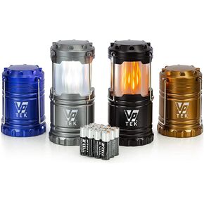 Collapsible LED Lantern with Ultra Bright 300 Lumens COB Technology (4 Pack) (Black, Metallic Copper, Cobalt Blue & Metallic Silver) in Saudi Arabia