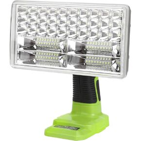 ضوء عمل LED لـ Ryobi 18V One+ Plus Lithium NiCd NiMh يعمل ببطارية 3300LM 8 بوصة مصباح يدوي محمول، 3 أوضاع إضاءة للتخييم والصيانة والطوارئ وإصلاح السيارات وإضاءة موقع العمل in Kuwait