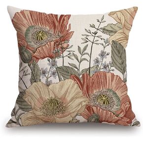 TSSOHU Blue and Gold Marble Cotton Linen Square Throw Pillow Case Decorative Cushion Cover Pillowcase for Sofa 18"X 18"