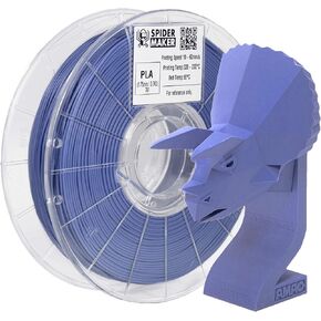 SpiderMaker 3D Matte PLA Filament - Matte Finish with Incredible Vibrant Colors - Compatible with Bambulabs AMS - 1.75 mm PLA, 700g, Dimensional Accuracy +/- 0.03mm (Paper White)