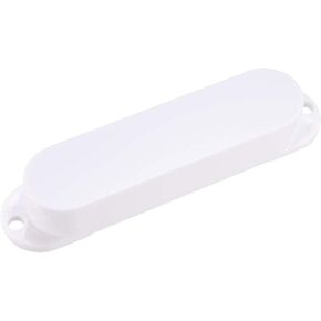 uxcell Sealed Single Coil Pickup Cover Set for ST Guitar - No Holes White