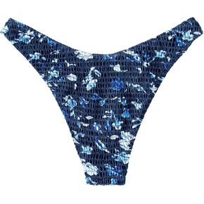 Floerns Women's Floral Printed Swimwear Panty High Cut Cheeky Bikini Bottoms