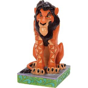 Enesco Disney Traditions by Jim Shore The Lion King Scar Figurine, 4.25 Inch, Multicolor