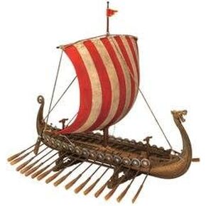 14" Viking Longship Troop Carrier Collectible Museum Replica Ship Model Military Gift