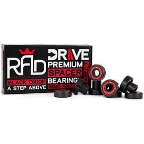 RAD Precision Skateboard Longboard Bearings - Drive Built In Spacer