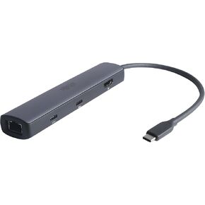 Tripp Lite USB C Hub 6-in-1 Multiport Adapter, 8K HDMI, USB C Port 100W PD Charging + 10 Gbps Data, 1 Gbps Ethernet, 2 USB 3.2 Ports, Plug-and-Play for Mac & Windows, 1-Year Warranty (U442-DOCK40-6)