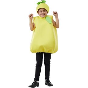 FantastCostumes Kid Lemon Costume Halloween Food Fruit Funny Cosplay Costume with Hat