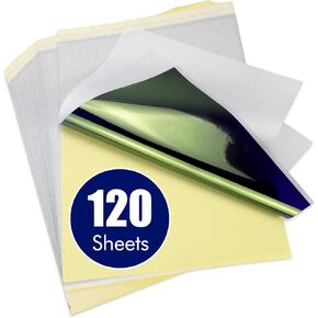 Tattoo Transfer Paper, 120 Sheets Tattoo Stencil Paper, Stencil Paper for Tattooing - A4 Size, 4 Layers Thermal Transfer Paper DIY Tattoo (120PCS)