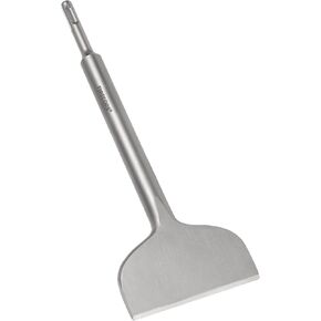 SDS Plus Chisel, Firecore 4 Inch by 11 Inch Tile Removal Chisel Bits for SDS Plus Rotary Hammer Drill, Steel Shovel Scaling Flat Chisel Tool for Thinset Vinyl Concrete Mortar Flooring Adhesives Glue