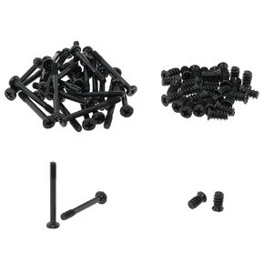 60PCS 6#32x30MM and M5x10MM Computer Case Fan Part Radiator Screw Black Computer Case Power Supply Radiator Screw for Connecting Fan and Radiator