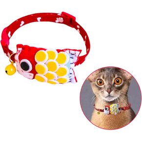 Cat Collar with Bells Personalized Dog Collars Adjustable Length Suitable for Small Medium Pet Cats Dogs Puppies for Walking & Running Training in Kuwait