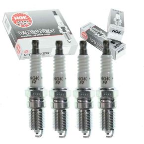 4 pc NGK V-Power Spark Plugs compatible with Ford Focus 2.0L 2.3L L4 2003-2010