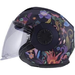 LS2 Helmets Open Face Verso Helmet (Flor Brasil - Small)