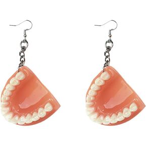 Women Girl Dental Teeth Earrings Funny 3D Tooth Model Medical Hygienist Dentist Gift for Dental Student Dental Assistant