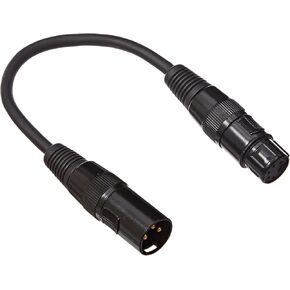 ADJ Products AC5PM3PFM 5P Male XLR to 3P Female XLR Cable, Black