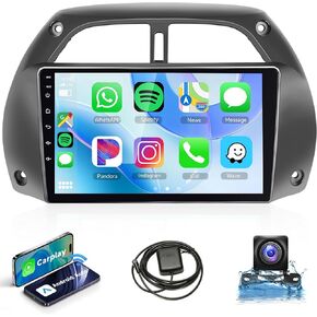2G+32G for Toyota RAV4 RAV 4 2001-2006 Android Car Stereo Radio with Carplay Android Auto, Rimoody 9 Inch Touchscreen with GPS Navigation Miorror Link Bluetooth FM HiFi WiFi + AHD Backup Camera
