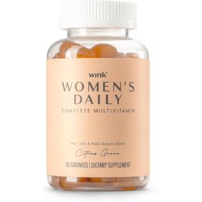 Wink Well Women's Daily Complete Multivitamin Gummy for Glowing Skin, Full Hair and Strong Nails with Immune System Support, 60 Count