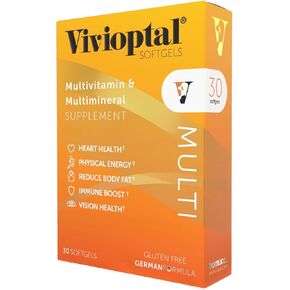 Vivioptal Multi 30 Softgels - Multivitamin & Multimineral Supplement - Lipotropic Substances & Trace Elements