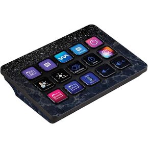 MightySkins Skin Compatible with Elgato Stream Deck MK.2 - Dark Shimmer Marble | Protective, Durable, and Unique Vinyl Decal wrap Cover | Easy to Apply and Change Styles | Made in The USA