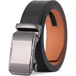 FALAN MULE Mens Belt,Slide Leather Ratchet Belt for Mens Dress Casual,Size Adjustable