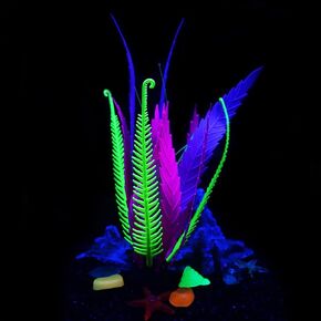 Fish Tank decorations aquarium decorations fish tank accessories aquarium decor fish tank decor aquarium decorations fish tank Glow plants Aquarium 1Pieces (B)