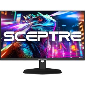 Sceptre 27-inch IPS eye care Monitor 100Hz DisplayPort HDMI and USB-C 100% sRGB Build-in Speakers, Machine Black (E275W-FP100T)