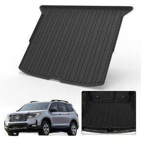 مناسب حسب الطلب لبطانة البضائع Honda Passport 2019-2024 - أسود TPO لجميع الأحوال الجوية شديد التحمل مقاوم للماء لعلبة البضائع الخلفية واقي أرضية صندوق السيارة