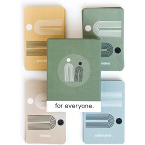for Everyone Conversation Cards — 120 Conversation Starters for Friends, Co-Workers, & More — Fun Questions for Roadtrips, Game Nights, & Parties