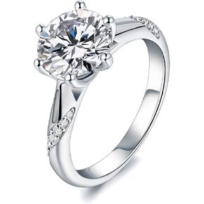 Moissanite Wedding Bands for Women Stacking 925 Sterling Silver Rings Moissanite Rings for Women Engagement Ring
