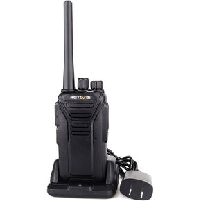 Retevis RT27 2 Way Radio Rechargeable,Long Range Two Way Radios,Walkie Talkie for Adults,USB Charging,for Gift Road Trip Camping Hiking Biking(1 Pack)