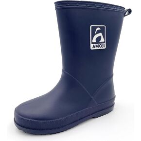 Amoji Kid Rain Boots Boy Rubber Waterproof Garden Boots JT6513