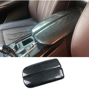 Carbon Fiber Color Car Center Armrest Box Cover Inner Console Box Armreat Panel Decorate Protect Covers for BMW X5 X6 X7 E70 E71 F15 F16 G05 G06 (X5 E70 2007-2013/X6 E71 2008-2014)