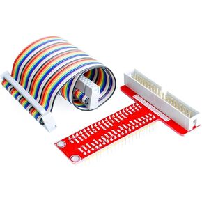 40pin T-Type GPIO Expansion Board + 21cm Rainbow Ribbon Cable for Raspberry Pi 3 2 Model B B+