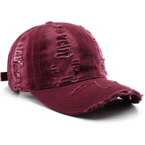 Trendy Original Washed Distressed Unstructured Baseball Cap Denim Cotton Soft Caps Adjustable Vintage Dad Hats Unisex