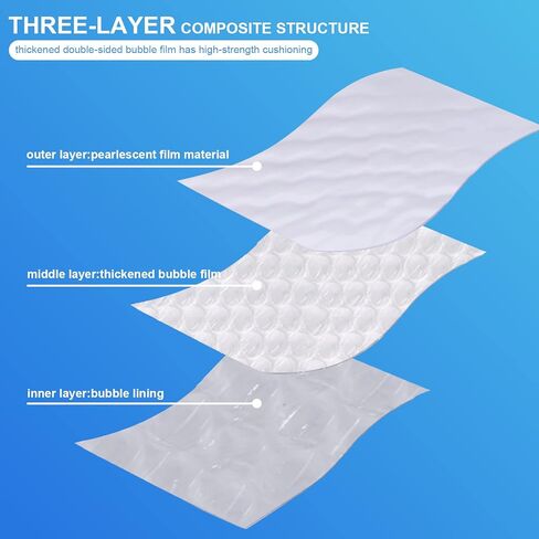 Bubble Mailers 4x7 Shipping Bags, 50Pcs Self-Seal Adhesive Poly Bubble Mailers Waterproof Padded Envelopes Packaging for Small Business, Bulk Shipping Mailing Envelopes in Saudi Arabia
