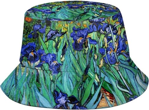 Van Gogh Art Bucket Hat Fashion Packable Fisherman Cap Summer Travel Bucket Beach Sun Hats for Women Men in Saudi Arabia