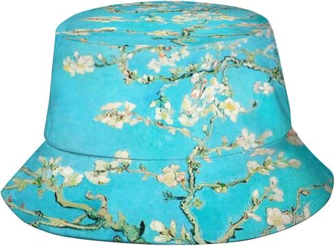 Van Gogh Art Bucket Hat Fashion Packable Fisherman Cap Summer Travel Bucket Beach Sun Hats for Women Men in Saudi Arabia