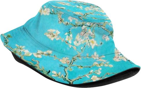 Van Gogh Art Bucket Hat Fashion Packable Fisherman Cap Summer Travel Bucket Beach Sun Hats for Women Men in Saudi Arabia