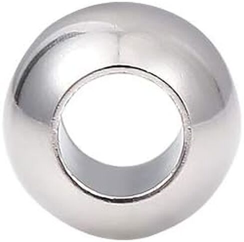 Stainless Steel Spacer Beads 10x5mm Rondelle Loose Charm Caps Beads for DIY Jewelry Making 20pcs with 7mm Hole in Kuwait